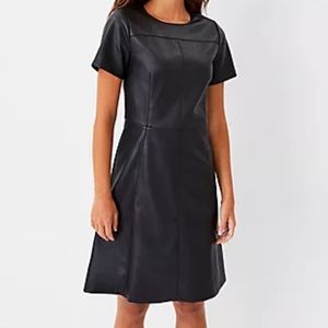 Ann Taylor Faux Leather Dress